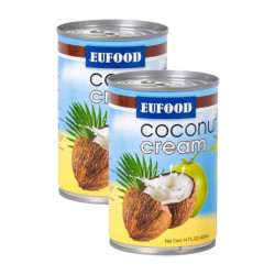 Combo 2 nước cốt dừa đậm đặc Eufood lon 400ml x 2