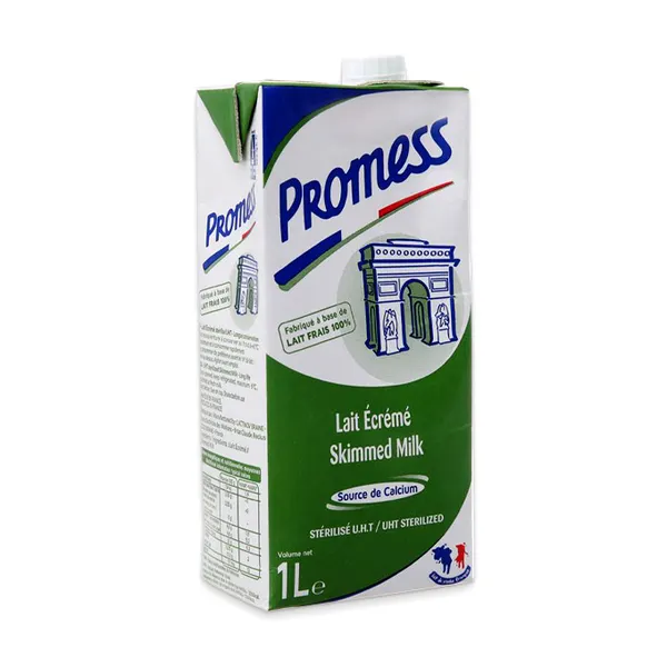 Sữa tươi không béo Promess hộp 1L