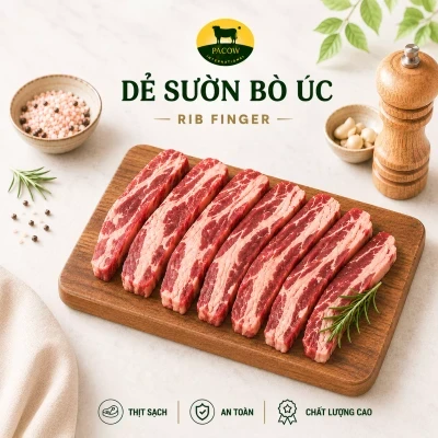 Dẻ sườn bò Úc Pacow gói 500g