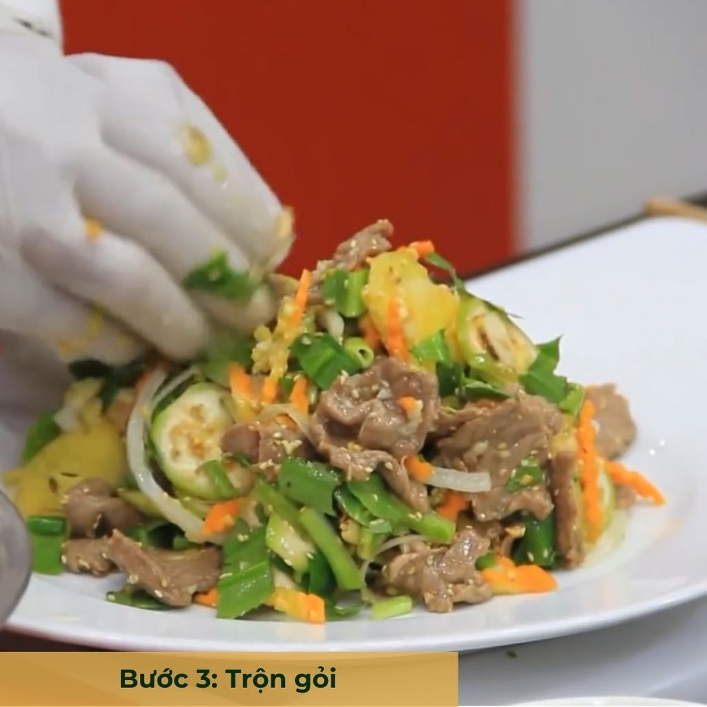 bước 3 trộn gỏi