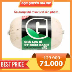 Chả lụa bì ớt xiêm xanh G gói 500g