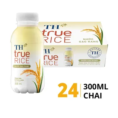 Thùng 24 chai nước gạo rang TH True Rice 300ml