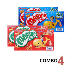 Ăn vặt cho bé - 4 hộp bánh Marine Boy Orion