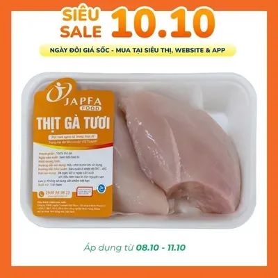 Phi lê ức gà không da Japfa khay 500g