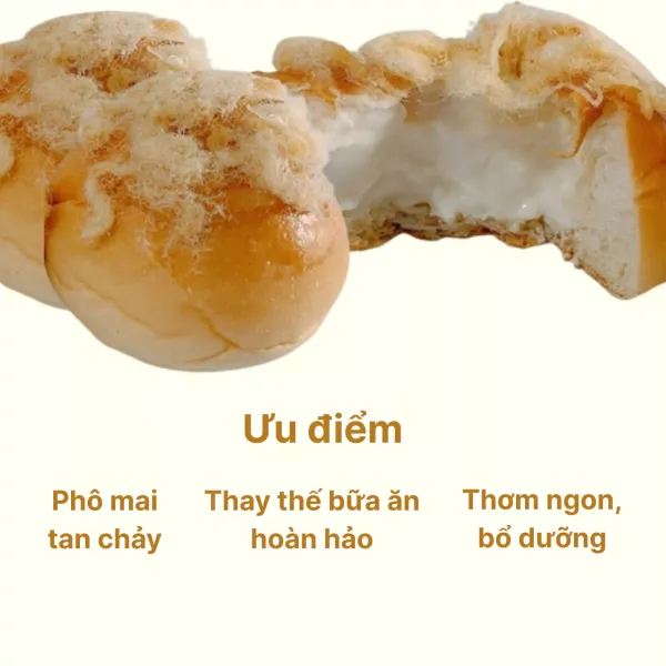 Bánh mì phô mai tan chảy Sweethome cái 150g