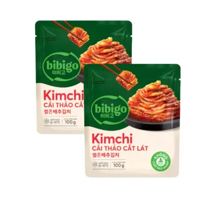 Combo 2 gói kim chi cải thảo cắt lát Bibigo 100g