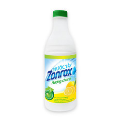Nước tẩy quần áo xanh lá hương chanh Zonrox 500ml (1 Chai)