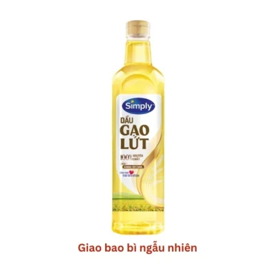 Dầu gạo lứt Simply chai 1L