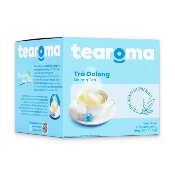 Trà ô long túi lọc Tearoma hộp 40g