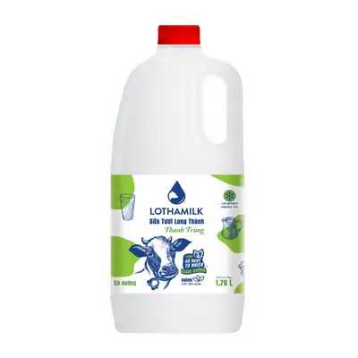 Sữa thanh trùng có đường Lothamilk chai 1760ml