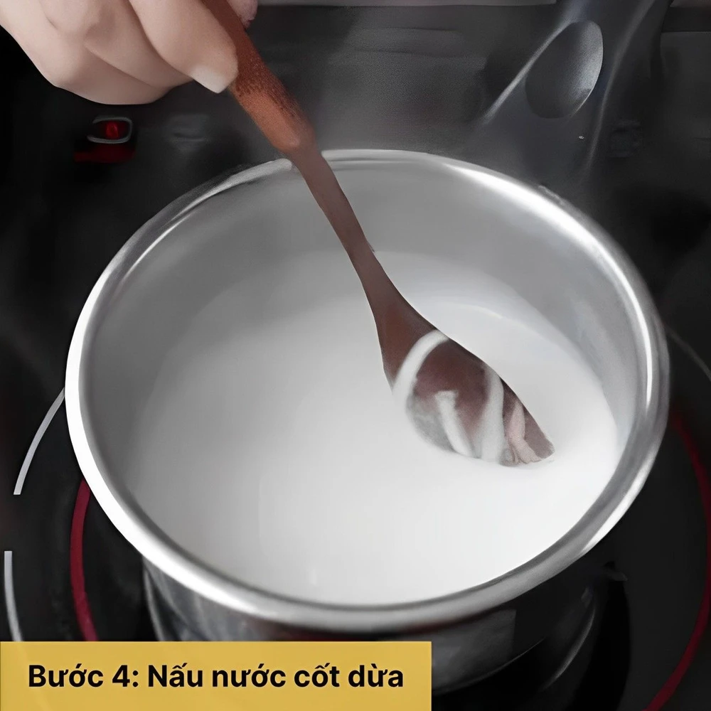 nấu nước cốt dừa
