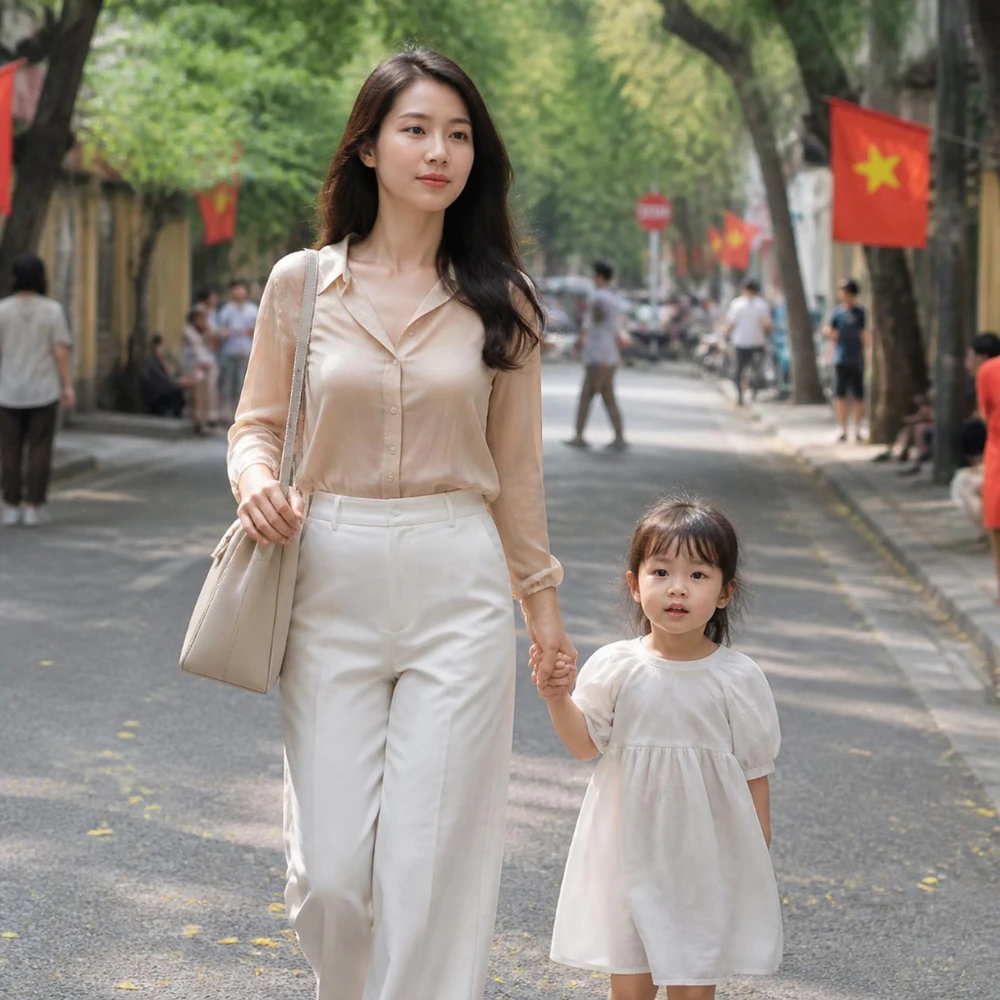 Mẹ đơn thân vượt qua áp lực xã hội khi muốn yêu lại. (Ảnh được tạo bởi AI)