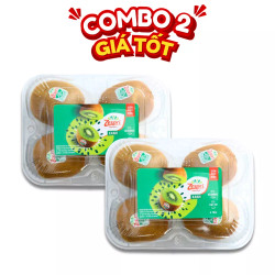 Combo Kiwi zespri xanh chín hộp 4 quả (2 Hộp)