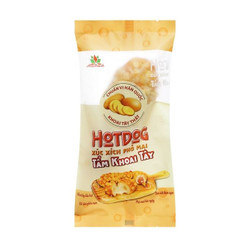 Hotdog xúc xích phô mai tẩm khoai tây Hoa Doanh 125g (1 cây)
