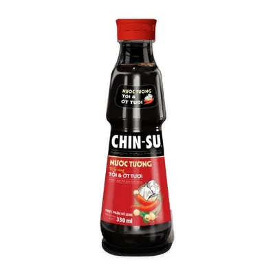 Nước tương tỏi ớt Chinsu chai 330ml