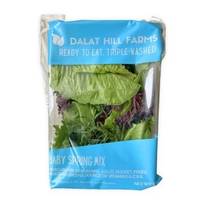 Xà lách hỗn hợp Spring mix Dalat Hill gói 100g