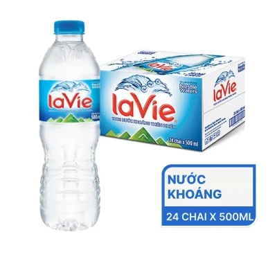 Thùng 24 chai nước khoáng La Vie 500ml
