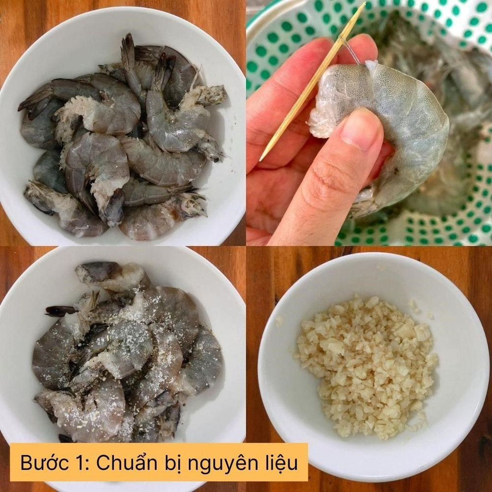 chuẩn bị nguyên liệu