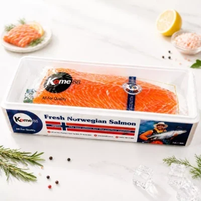 Thùng cá hồi Nauy phi lê nguyên miếng 1.9–2kg