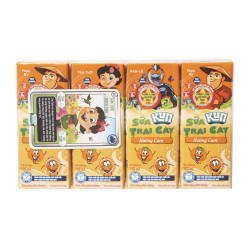 Sữa trái cây hương cam Kun 180ml (4 Hộp)