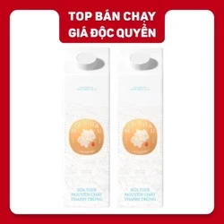 Combo 2 hộp sữa thanh trùng Mộc Châu Creamery nguyên chất 900ml