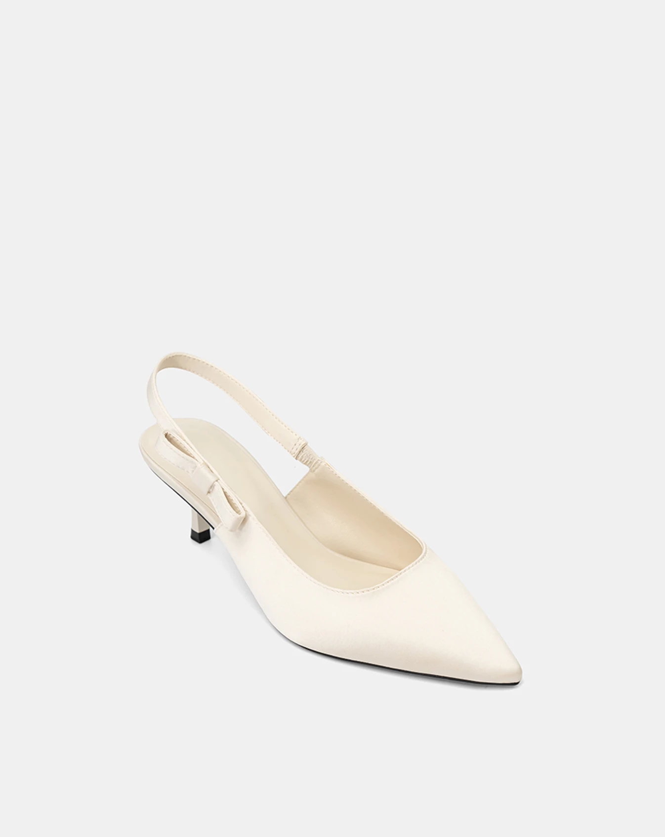 Giày Cao Gót Slingback Phối Nơ Hậu - Image 4