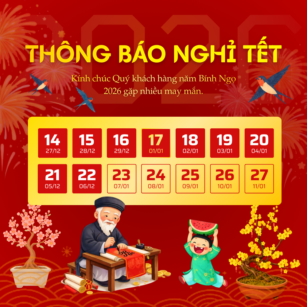 Lịch nghỉ Tết Nguyên Đán 2026