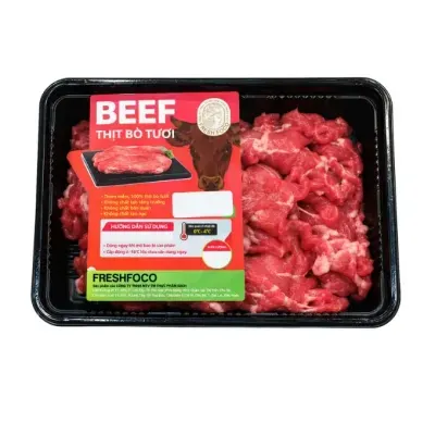Diềm thăn bò cắt xào Freshfoco khay 250g