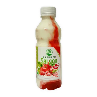 Sữa chua sệt dâu tây Sài Gòn Milk chai 300ml