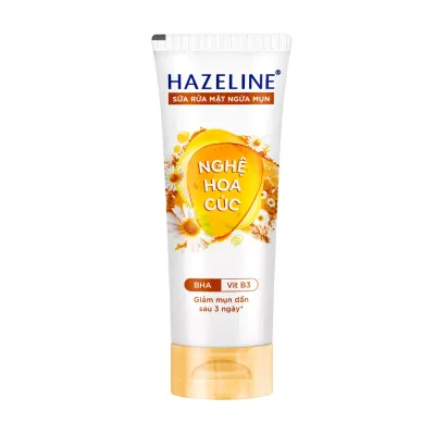 Sữa rửa mặt nghệ hoa cúc Hazeline tuýp 100g
