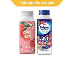 Combo thử vị: Sữa chua uống Bulgaria + Vinamilk vị trái cây