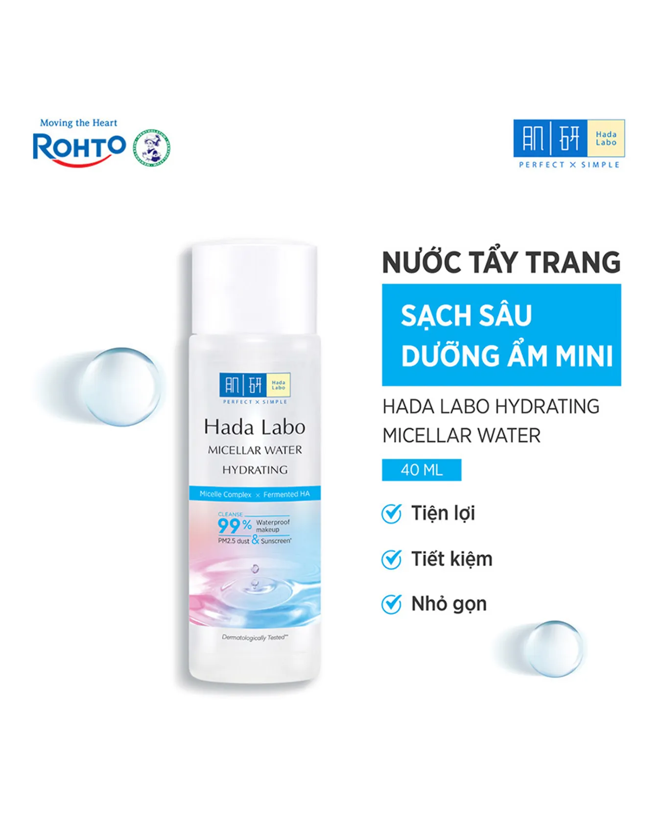 Nước Tẩy Trang Hada Labo Sạch Sâu Dưỡng Ẩm 40ml - Image 1