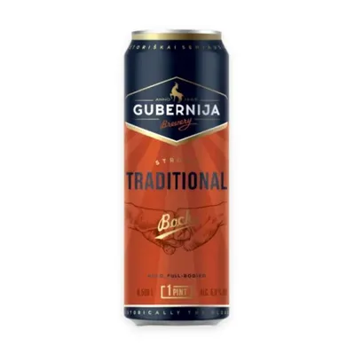 Bia traditional bock 6.0% Gubernija lon 568ml