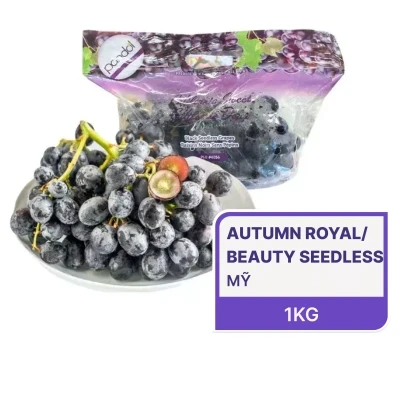 Nho đen Mỹ không hạt túi 1kg