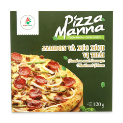 Pizza jambon & xúc xích vị thái Manna hộp 120g