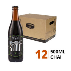 Thùng bia craft Independence Stout 12% East West 500ml (12 chai)