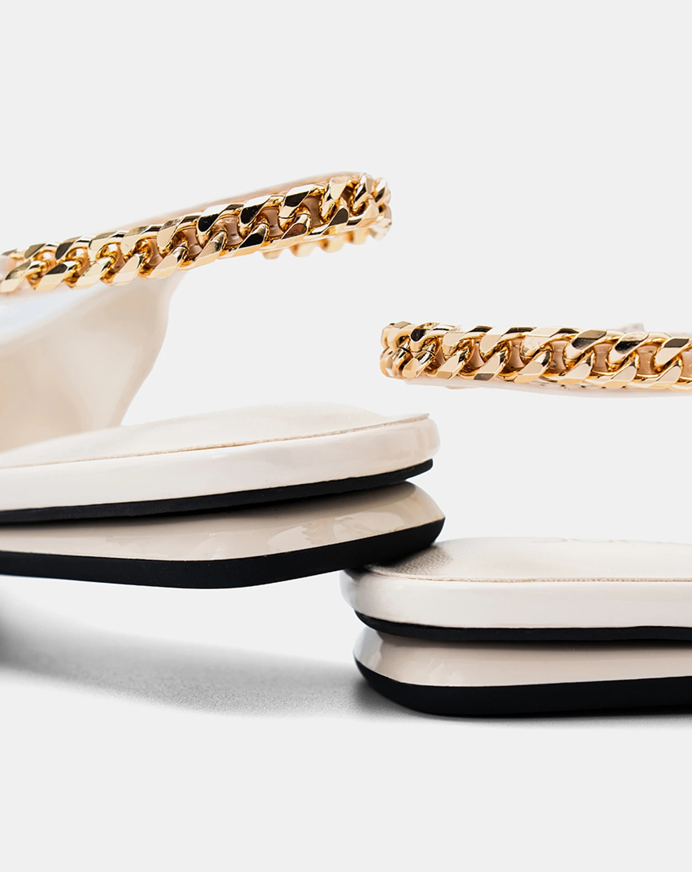 Giày Búp Bê Slingback Phối Dây Xích - Image 4