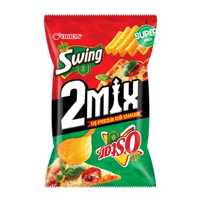 Snack khoai tây Mix Swing vị Pizza cà chua O'star gói 78g