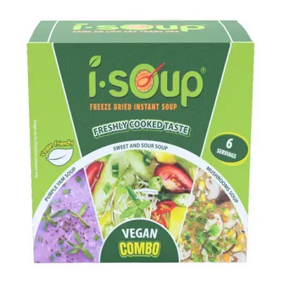 Hộp 3 loại canh chay thanh nhẹ Isoup hộp 64g