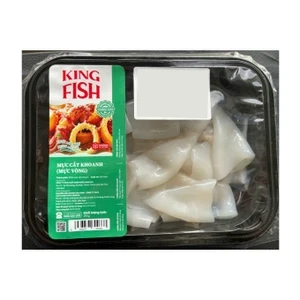 Mực cắt khoanh rã đông King Fish vỉ 250g