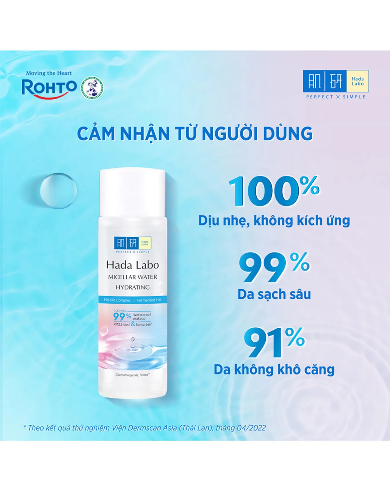 Nước Tẩy Trang Hada Labo Sạch Sâu Dưỡng Ẩm 40ml - Image 4