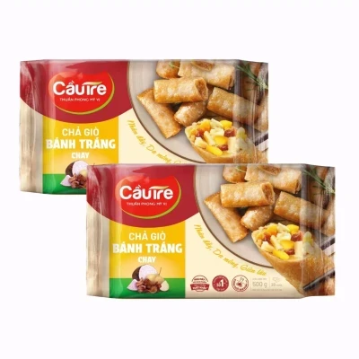 Combo 2 gói chả giò bánh tráng chay CJ Cầu Tre 500g