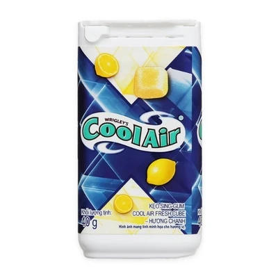 Kẹo singgum Fresh Cube hương chanh Cool Air hũ 40g