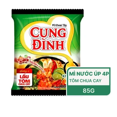 Mì ly Cung Đình lẩu tôm chua cay
