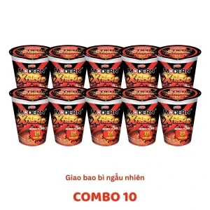 Combo 10 ly mì Modern Xtreme bò Acecook 66g