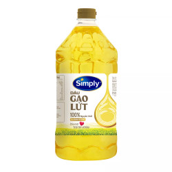 Dầu gạo lứt Simply chai 2L