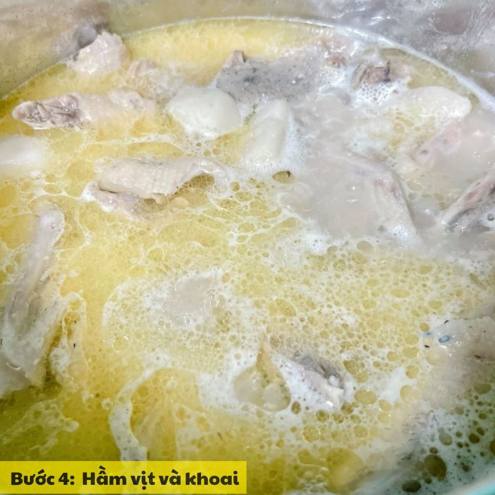 hầm vịt và khoai