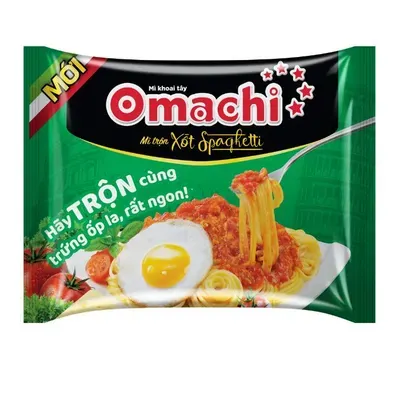 Mì dinh dưỡng khoai tây trộn xốt spaghetti Omachi gói 90g