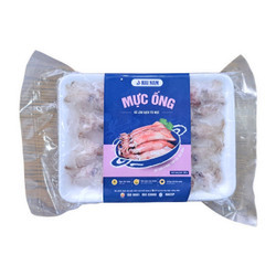 Mực ống (đã làm sạch túi mực) Hải Nam vỉ 300g (1 Vỉ)