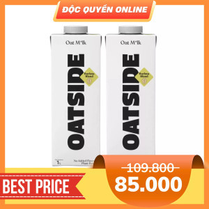 Combo sữa yến mạch Oatside hộp 1 lít (2 Hộp)